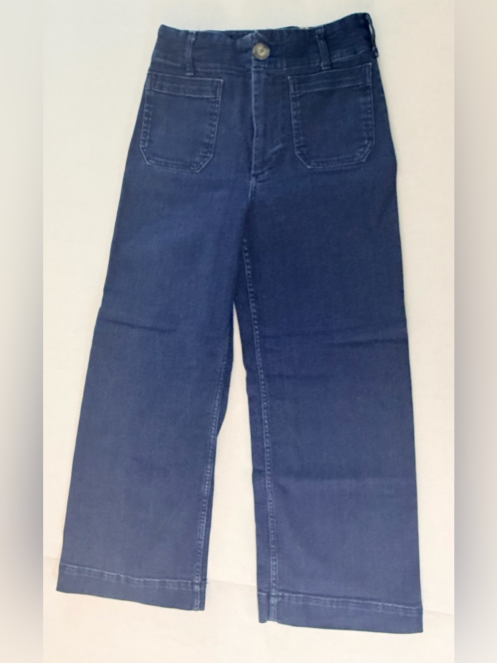 Maeve by Anthropologie The Colette Patch Pocket Wide-Leg Jeans Size 28 - Picture 2 of 13